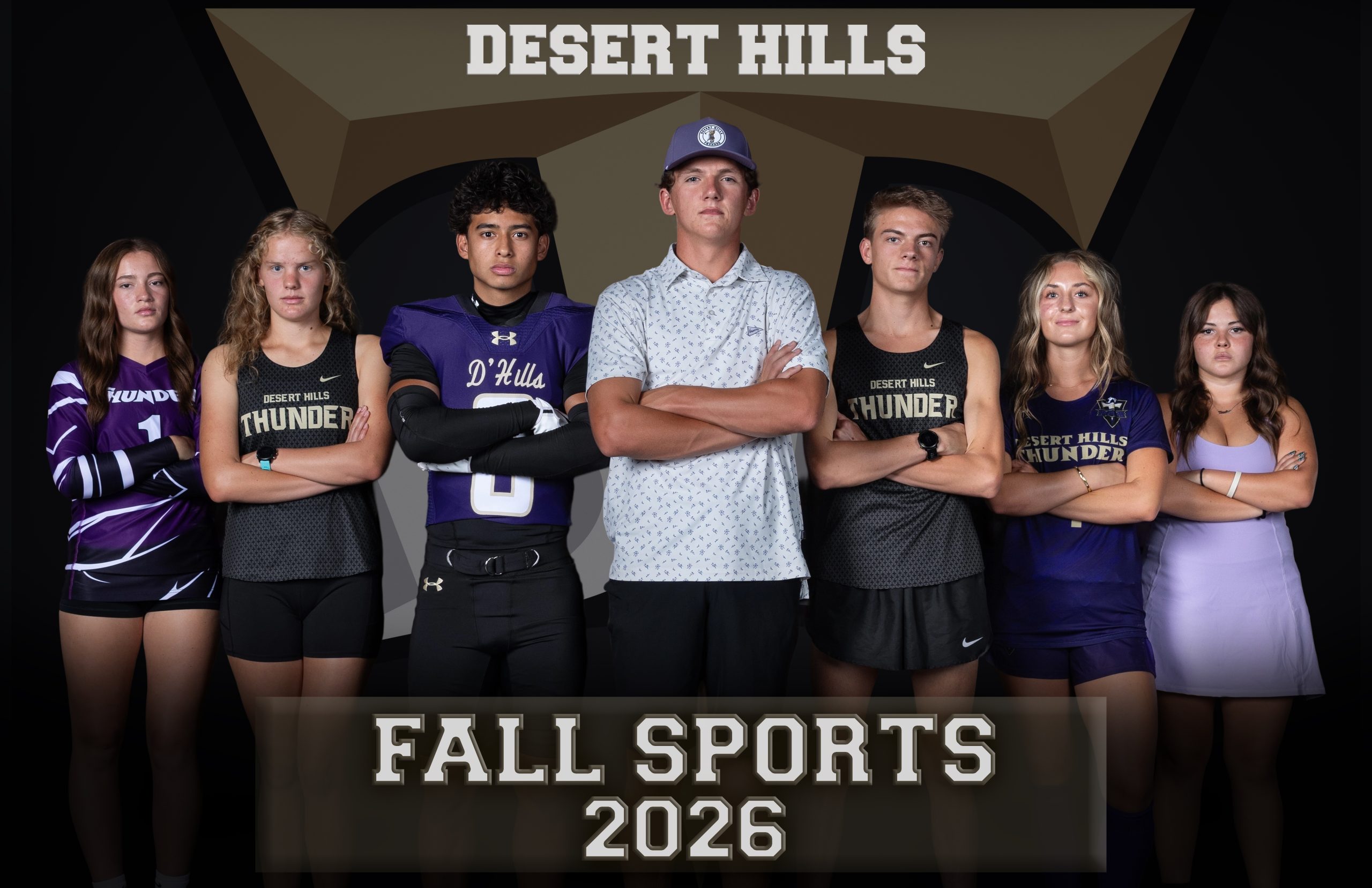Fall Sports photo with QR code linked to event calendar